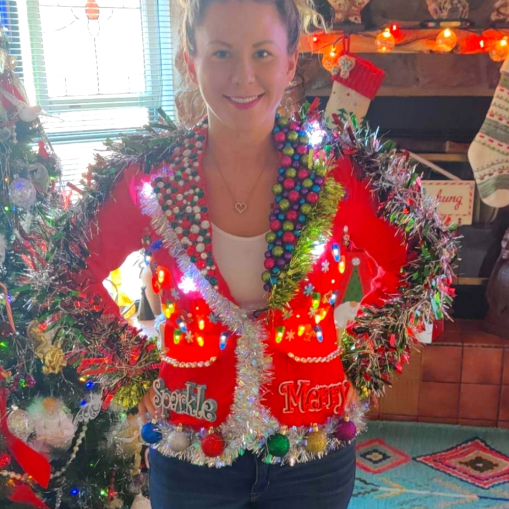Ugly Christmas Sweater Light Up